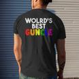 Worlds Best Guncle Gay Uncle Lovers Mens Back Print T-shirt Gifts for Him