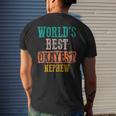 Worlds Best Okayest Nephew Vintage Funny Gifts Mens Back Print T-shirt Gifts for Him