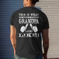 Worlds Greatest Grandpa Best Grandfather Ever Men's Back Print T-shirt Gifts for Him