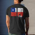 Ya Po Chile Flag And Map Word Fill Chile Funny Gifts Mens Back Print T-shirt Gifts for Him