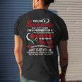 Yes Im A Spoiled Wife Of A August Husband Funny Gifts For Husband Mens Back Print T-shirt Gifts for Him