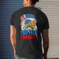 You Free Tonight Bald Eagle Mullet 4Th Of July Us Flag Retro Mens Back Print T-shirt Gifts for Him