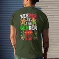 Christmas Keeper Gender Reveal Baby Announcement Pregnancy Men's T-shirt Back Print Gifts for Him