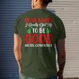 Dear Santa Really Did Try To Be A Good Hotel Concierge Xmas Men's T-shirt Back Print Gifts for Him