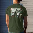 Deck The Halls And Not Your Husband Christmas Light Men's T-shirt Back Print Gifts for Him