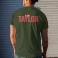 Taylor Santa First Name Christmas Taylor Men's T-shirt Back Print Gifts for Him