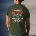 Mcclure Blood Runs Through My Veins Family Christmas Men's T-shirt Back Print Gifts for Him