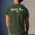 Santa Ana 714 Area Code Chicano Mexican Pride Biker Tattoo Men's T-shirt Back Print Gifts for Him