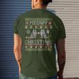 Selkirk Rex Cats Together Merry Meowy Christmas Day Sweater Men's T-shirt Back Print Gifts for Him