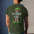 Stylish Elf Family Matching Group Christmas Men's T-shirt Back Print Gifts for Him