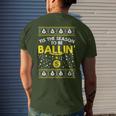 Tis The Season To Be Ballin Ugly Christmas Sweater G Pj Men's T-shirt Back Print Gifts for Him