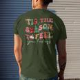 Tis The Season To Feel Your Feelings Christmas Mental Health Men's T-shirt Back Print Gifts for Him