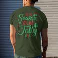 Tis The Season To Be Jolly Christmas Saying Men's T-shirt Back Print Gifts for Him