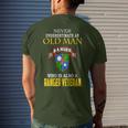 Never Underestimate A 75Th Ranger Ranger Veteran Christmas Men's T-shirt Back Print Gifts for Him