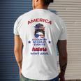 America A Country So Great Even Its Haters Wont Leave Girls Mens Back Print T-shirt Gifts for Him