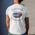 Antigua Caribbean Paradise James & Mary Company Mens Back Print T-shirt Gifts for Him