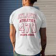 Atlanta Athletics 470 Atlanta Ga For 470 Area Code Men's T-shirt Back Print Gifts for Him