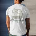 Awesome Like My Daughters Family Lovers Fathers Day Men's Back Print T-shirt Gifts for Him