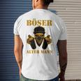 Bad Old Man Gangster Spray Cans Mens Back Print T-shirt Gifts for Him