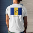 Barbados Flag Souvenir Men's T-shirt Back Print Gifts for Him