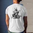 Bear Playing Acoustic Guitar Vintage Guitarist Music Lovers Guitar Funny Gifts Mens Back Print T-shirt Gifts for Him