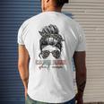 Camp Hair Dont Care Messy Bun Camping Life Camping Lovers Mens Back Print T-shirt Gifts for Him