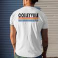 Colleyville Tx Hometown Pride Retro 70S 80S Style Men's T-shirt Back Print Gifts for Him