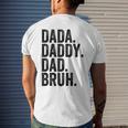 Dada Daddy Dad Bruh For Dads Dad Men's Back Print T-shirt Gifts for Him