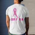 Dig For A Cure Breast Cancer Awareness Volleyball Pink Men's T-shirt Back Print Gifts for Him