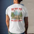 Do Not Pet The Fluffy Cows National Park Yellowstone Mens Back Print T-shirt Gifts for Him