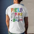 Field Day Let The Games Begin Last Day Of School Men's Back Print T-shirt Gifts for Him