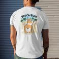 Funny Corgi Dog Beach BumMens Back Print T-shirt Gifts for Him Funny Corgi Dog Beach BumMens Back Print T-shirt Gifts for Him
