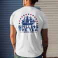Funny Fourth Of July Spilling The Tea Since 1773 4Th Of July Mens Back Print T-shirt Gifts for Him