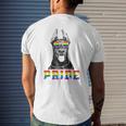 Funny Lgbt Pride Love Is Love Doberman Dog Mens Back Print T-shirt Gifts for Him