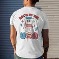 Funny Retro Vial Rocn In The Usa Happy 4Th Of July Vibes Mens Back Print T-shirt Gifts for Him