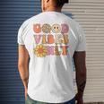 Good Vibes Only Peace Love 60S 70S Tie Dye Groovy Hippie Mens Back Print T-shirt Gifts for Him
