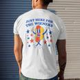 Hot Dog Im Just Here For The Wieners 4Th Of July Funny Mens Back Print T-shirt Gifts for Him