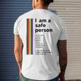 I Am A Safe Person Ally Lgbt Proud Gay Lesbian Lgbt Month Mens Back Print T-shirt Gifts for Him