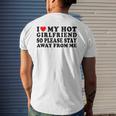 I Love My Girlfriend I Love My Hot Girlfriend So Stay Away Mens Back Print T-shirt Gifts for Him