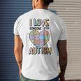 I Love Someone With Autism Kids Heart Puzzle Colorful Kids Mens Back Print T-shirt Gifts for Him