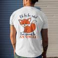I'm Gonna Be An Uncle Fox Baby Announcement Men's T-shirt Back Print Gifts for Him