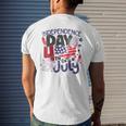 Independence-Day 4Th Of July 2023 Patriotic American Usa Day Mens Back Print T-shirt Gifts for Him