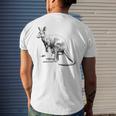 Kangaroo Graphic Marsupial Australian Animals Mens Back Print T-shirt Gifts for Him