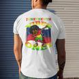 Kids Dabbing Boy Junenth Black History Melanin African Kids Mens Back Print T-shirt Gifts for Him