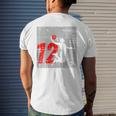 Kids Distressed 12 Year Old 12Th Basketball Birthday Slam Dunk Mens Back Print T-shirt Gifts for Him