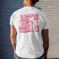 Lets Go Girls Cowgirl Hat Cowboy Boots Bachelorette Party Mens Back Print T-shirt Gifts for Him