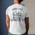 Long Live Howdy Rodeo Western Country Southern Cowgirls Men Mens Back Print T-shirt Gifts for Him