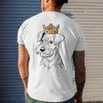 Miniature Schnauzer Dog Wearing Crown Men's T-shirt Back Print Gifts for Him