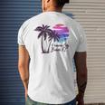 Panama City Beach Florida Vacation Souvenir Sunset Graphic Men's T-shirt Back Print Gifts for Him
