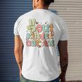 Peace Out Kindergarten Cute Groovy Last Day Of Kindergarten Mens Back Print T-shirt Gifts for Him